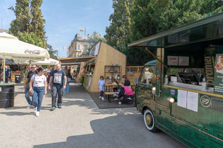 Zagreb burger festival taken on 07.09.2020. in Zagreb,Croatiaのeditorial素材