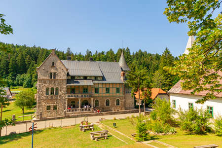 Old medieval castle Stara Susica in Gorski Kotar in Croatiaのeditorial素材