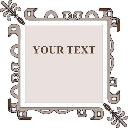 Vector design element. Old frameのイラスト素材