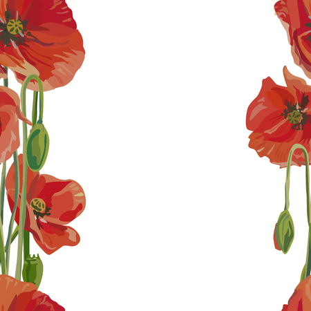 Seamless background with flowers. Perfect for greeting card. Vector illustration, EPS 10のイラスト素材