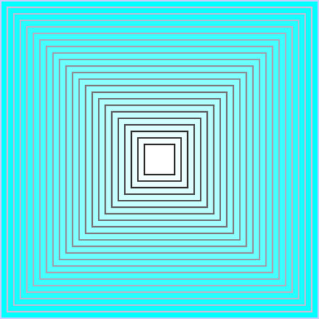 Abstract Perspective depth of a blue square, (Futuristic design) such as a tunnel with a bright flash of light at the end.Luminous background for insert text or design, vectorのイラスト素材