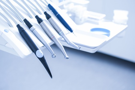 Dental practice - specialist tools, drills, handpieces and laserの写真素材