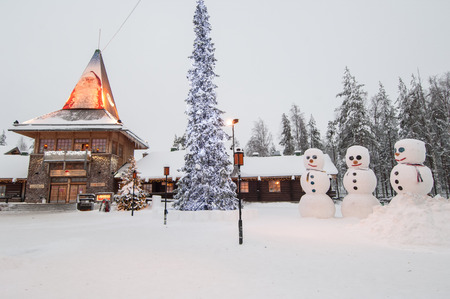 Santa village, Rovaniemi, Finlandのeditorial素材