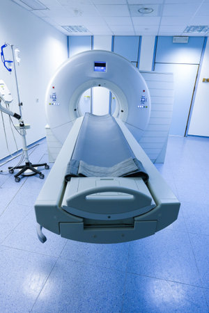 CT (Computed tomography) scanner in hospital laboratory.