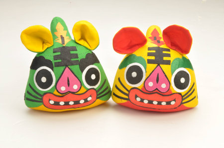 Toys on white backgroundの写真素材