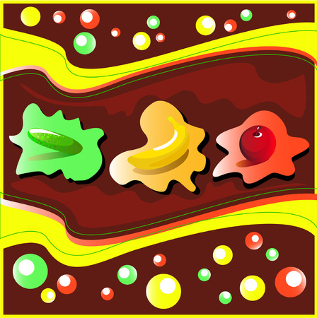 Vegetables and fruitのイラスト素材