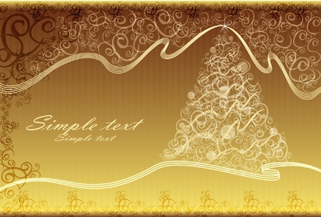 Abstract background with Christmas Tree のイラスト素材