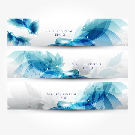 Web banners vintage のイラスト素材