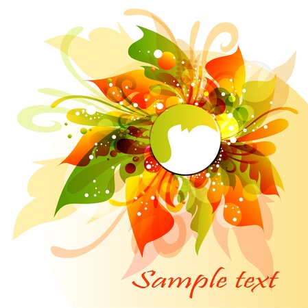 Abstract floral backgroundのイラスト素材