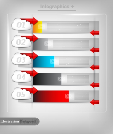 Infographic design templateのイラスト素材