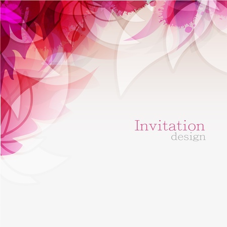 Invitation designのイラスト素材