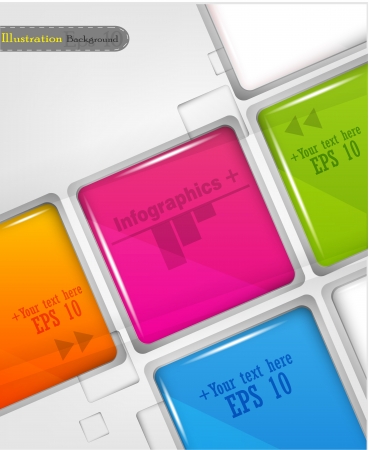 Infographic design template のイラスト素材