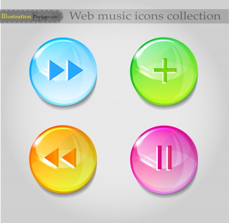 Music icons backgroundのイラスト素材