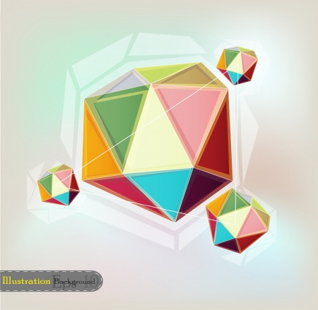Colorful geometrical backgroundのイラスト素材