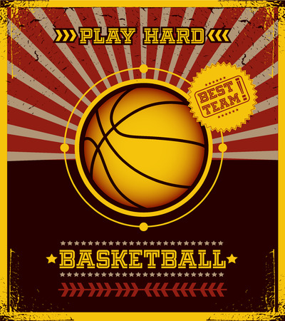 Basketball poster のイラスト素材