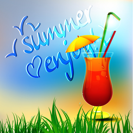 Summer cocktailのイラスト素材