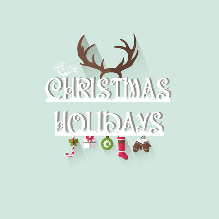 Christmas holidays.のイラスト素材