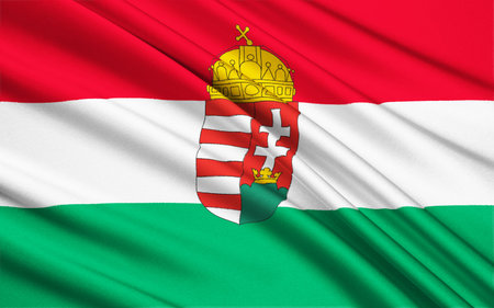 The national flag of Hungary has been the official flag since 1 October 1957の写真素材