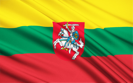 The flag of Lithuania was re-adopted on March 20, 1989, almost two years before the re-establishment of Lithuanias independence following the end of the Soviet Union and the end of the Soviet occupation of 1944-1991.の写真素材