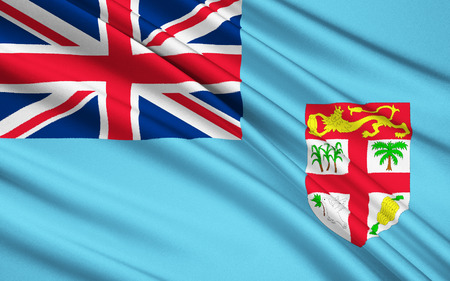 The national flag of Fiji, Suva - Melanesiaの写真素材