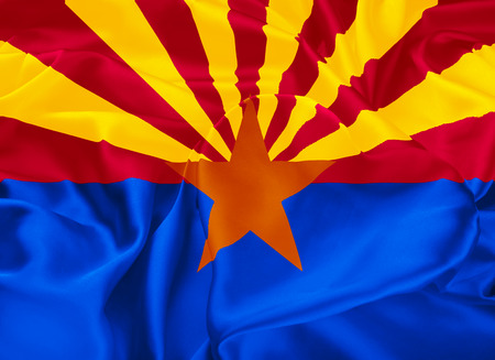 The state flag of Arizona, Phoenix - United Statesの写真素材