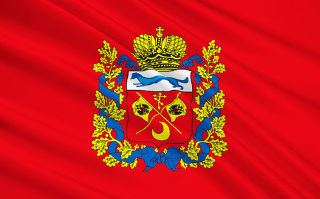 The flag subject of the Russian Federation - Orenburg region, Volga Federal Districtの写真素材