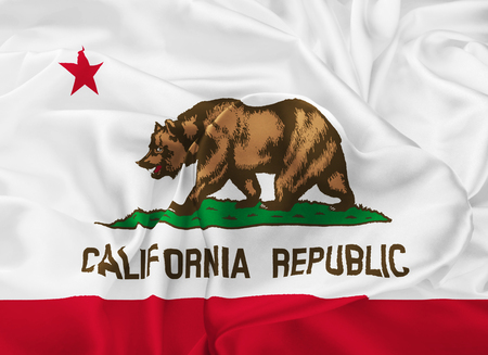 The national flag of the State of California, Sacramento - United Statesの写真素材