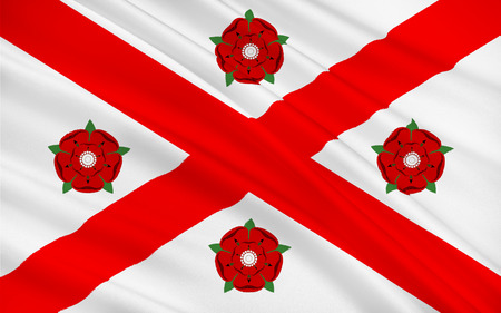 Flag of East Ayrshire is one of thirty-two council areas of Scotlandの写真素材