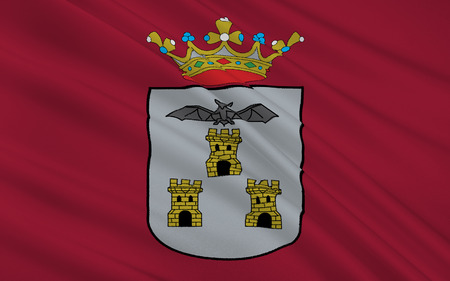 Flag of Albacete is a city and municipality Spanish of the autonomous community of Castile-La Mancha, capital of the homonymous province.の写真素材