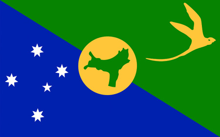 Flag of Christmas Island, officially the Territory of Christmas Island, is a territory of Australia in the Indian Ocean, comprising the island of the same nameの写真素材