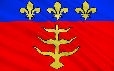 Flag of Montauban is a commune in the Tarn-et-Garonne department in the Midi-Pyrénées region in southern Franceの写真素材