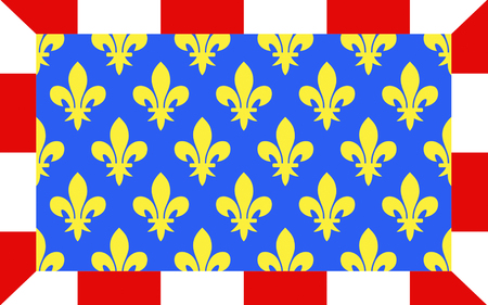 Flag of Indre-et-Loire is a department in west-central France named after the Indre and the Loire riversの写真素材