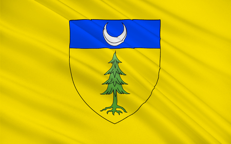 Flag of Saint-Claude is a commune in the Jura department in the Bourgogne-Franche-Comte region in eastern France.の写真素材