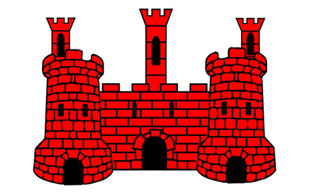 Flag of Nyons is a commune in the Drome department in southeastern France.の写真素材