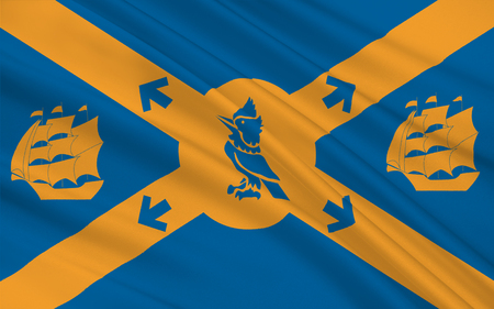 Flag of Halifax legally known as the Halifax Regional Municipality (HRM), is the capital of the province of Nova Scotia, Canadaの写真素材