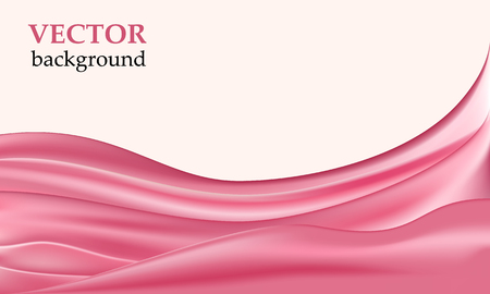 Abstract red wave background. Vector illustrationのイラスト素材