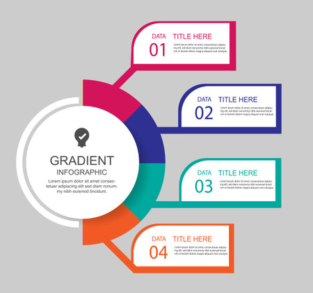 Timeline infographics design vector and marketing icons can be used for workflow layout, diagram, annual report, web design. Business concept with 4 options, steps, or processes.のイラスト素材