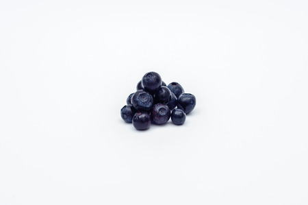 Many blueberry isolatedの写真素材