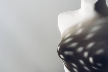 Tailor mannequin body with light and shadow spotsの写真素材