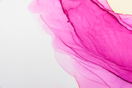 Abstract alcohol ink fluid art background. Purple colorの写真素材