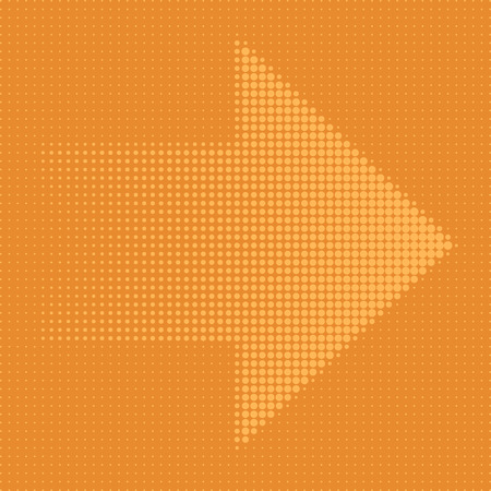 Arrow halftone dots.のイラスト素材