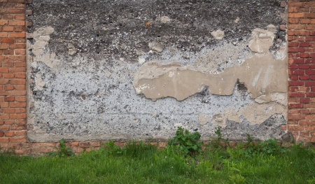 Old dirty wallの写真素材