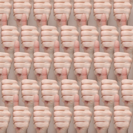 background with many gesture of successの写真素材