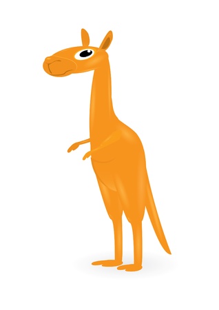 cartoon kangaroo. の写真素材