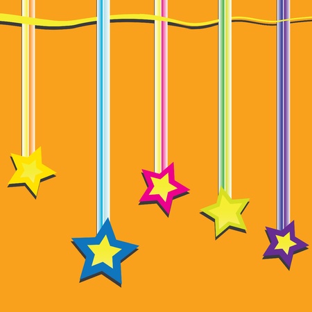 color background with stars.のイラスト素材