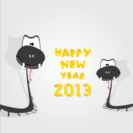 Year of black snake のイラスト素材