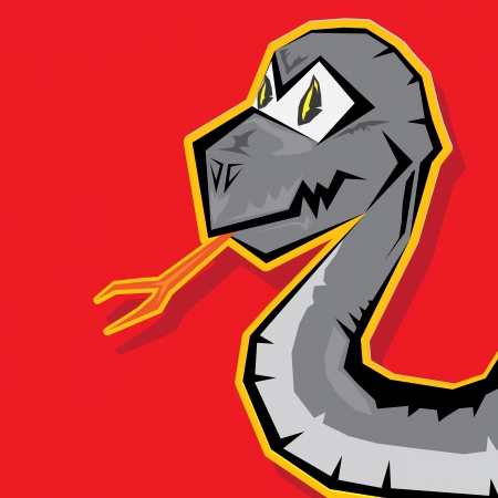 Year of black snake のイラスト素材