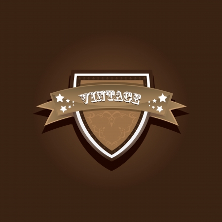 vector vintage label retro style  のイラスト素材
