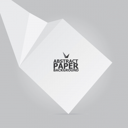 Abstract white paper origami backgroundのイラスト素材