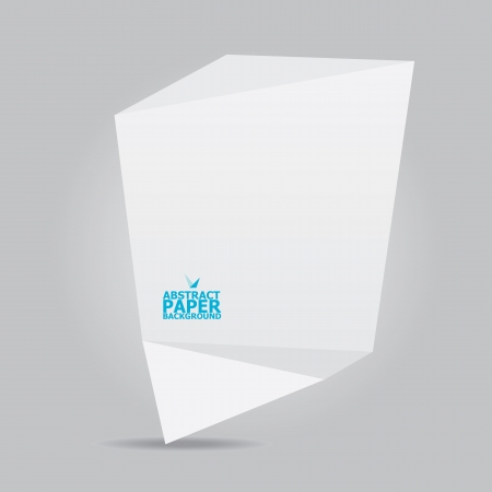 Abstract white paper origami backgroundのイラスト素材